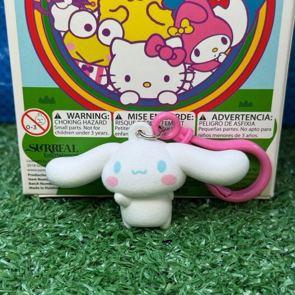 Hello Kitty And Friends Exclusive Flocked Collection Cinnamoroll Keychain